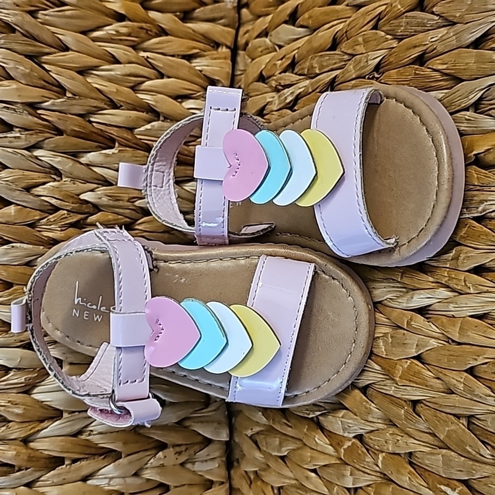 NICOLE MILLER Toddler Heart Sandals 5